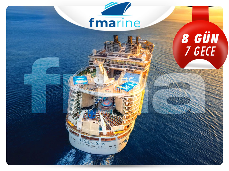 5 YILDIZLI ALLURE OF THE SEAS İLE BATI AKDENİZ TURU 8 Gün - 7 Gece