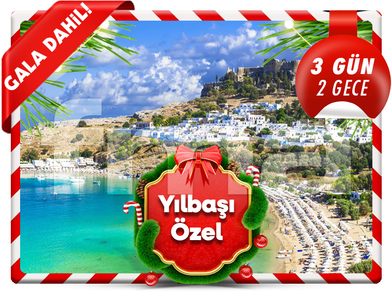 Büyük RODOS ADASI TURU ''YILBAŞI ÖZEL'' Yeni Yıl Eğlencesi Dahil!