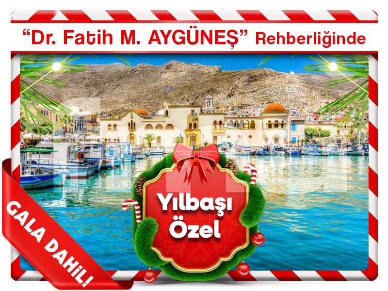 KOS ve KALYMNOS TURU ''YILBAŞI ÖZEL'' Yeni Yıl Eğlencesi Dahil!