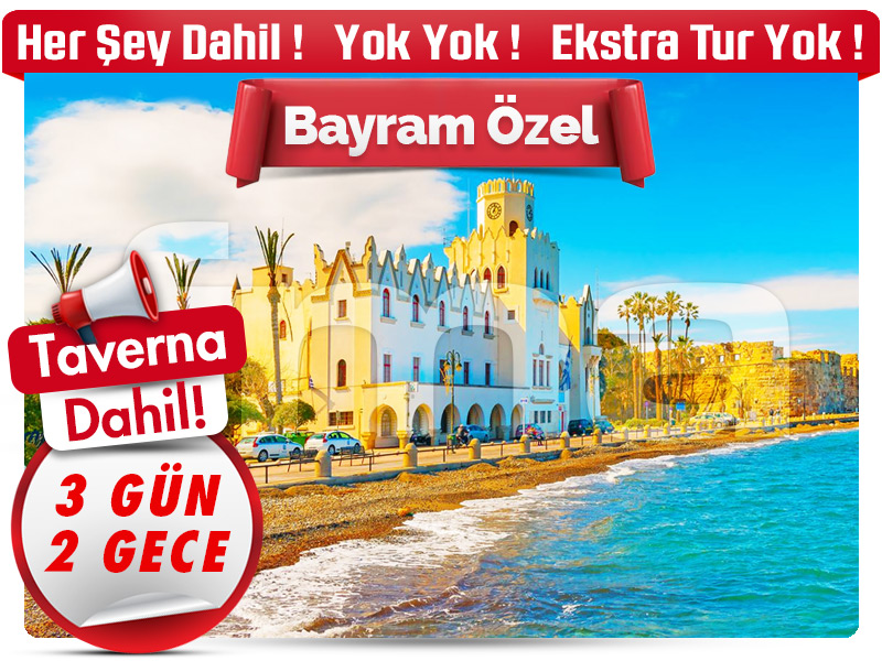 MEGA KOS ADASI TURU ''Bayram Özel'' 3 Gün - 2 Gece (29 - 31 Mayıs)