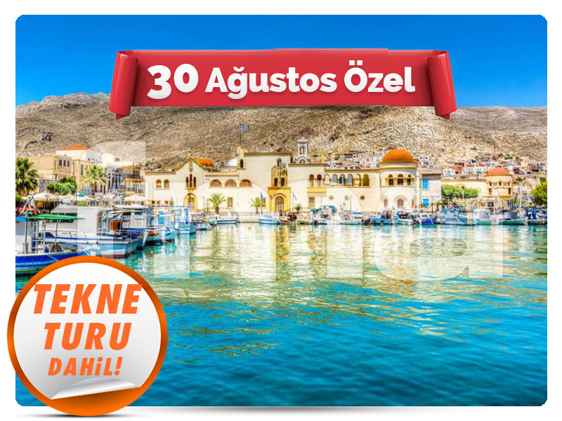 Bodrum Çıkışlı 4 ADA TEKNE TURU ''KOS - KALYMNOS - PSERIMOS - PLATI'' ''30 Ağustos Özel''