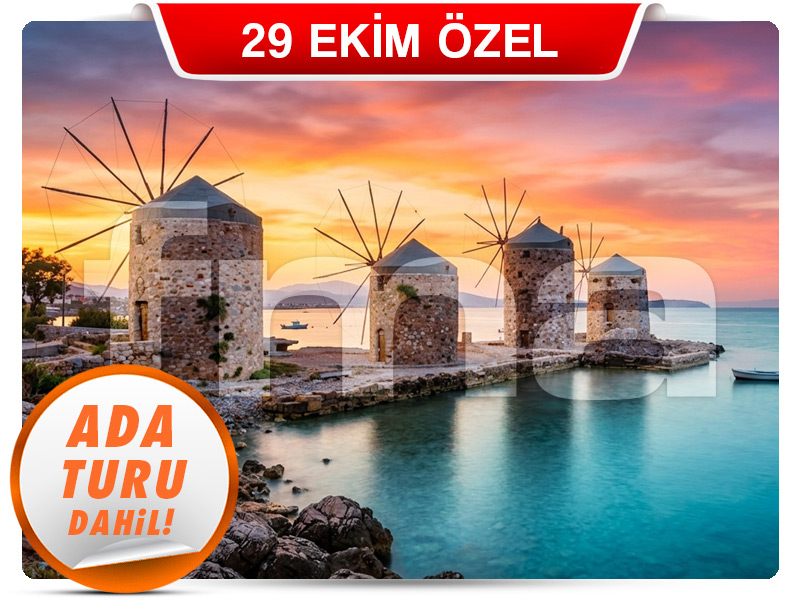 Çeşme Çıkışlı Günübirlik GÜNEY SAKIZ ADASI TURU ''29 Ekim Özel''