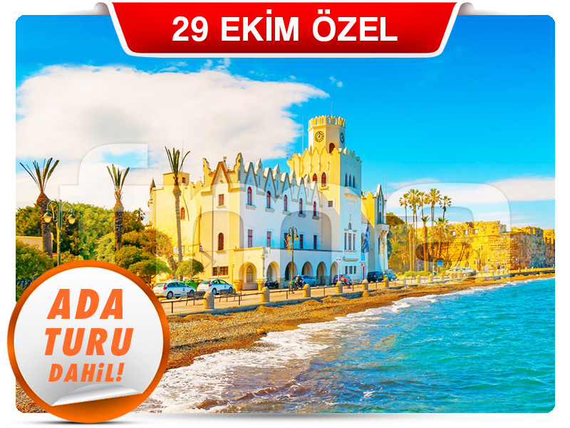 Bodrum Çıkışlı Günübirlik KOS ADASI TURU ''29 Ekim Özel''