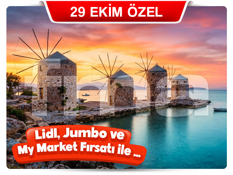 Çeşme Çıkışlı Günübirlik SAKIZ ADASI ALIŞVERİŞ TURU ''29 Ekim Özel''