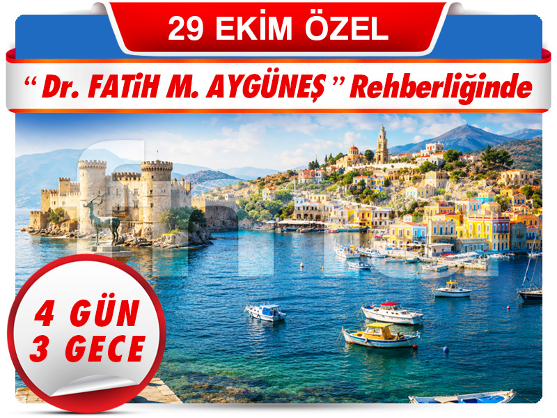 RODOS ADASI TURU ''Symi Adası Farkı ile'' 4 Gün - 3 Gece