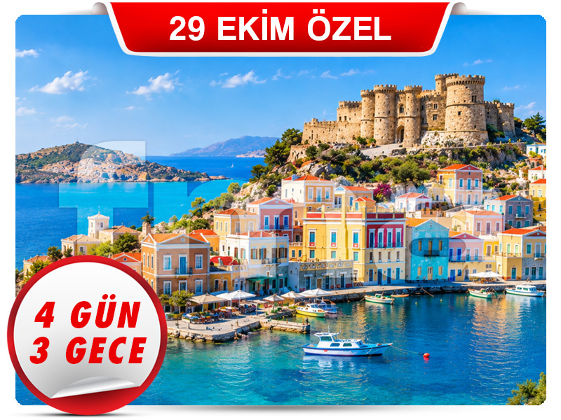 RODOS ADASI TURU ''Symi Adası Farkı ile'' 4 Gün - 3 Gece 