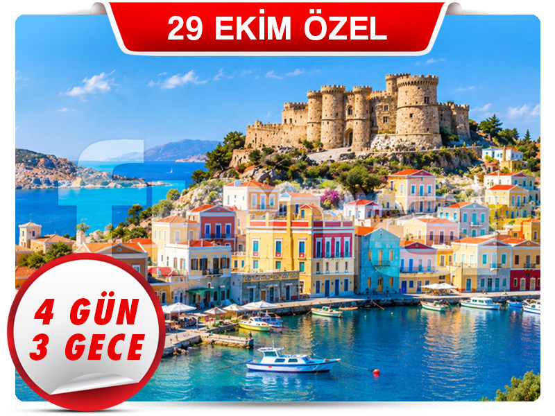 RODOS ADASI TURU ''Symi Adası Farkı ile'' 4 Gün - 3 Gece 